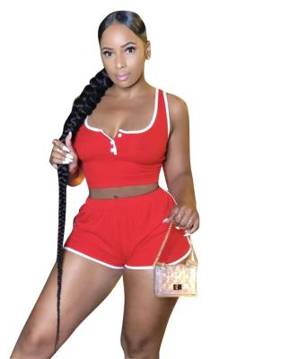 China New QUICK DRY Women's Casual Slim Ribbed Sports Invest Two Piece Set E016002 for sale