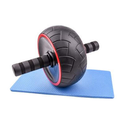 China 2020 Developed Abdominal Muscles Exerciser Fitness Gym Equipment Abdominal Muscle Wheel Roller Wheel With Mat for sale