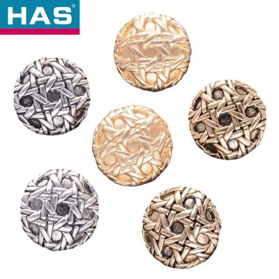 China Wasbare decoratieve schankknoppen 18mm / 23mm Gouden shirtknoppen Te koop