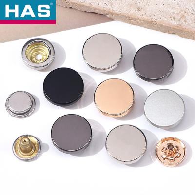 Chine Des boutons de cuivre personnalisés décoratifs 4 boutons à ressort 10 / 12.5 / 15 mm à vendre