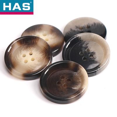 China Eco Friendly Round Shape Button 28mm Four Hole Button Customized for sale