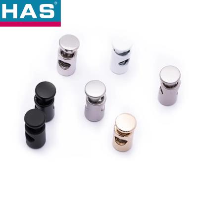 China Custom Fastener Cord Locks Single / Double Hole Toggle End Stoppers For Drawstrings for sale