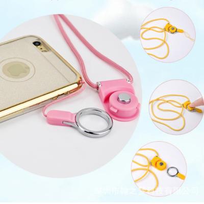 China Factory wholesale cell phone lanyard cell phone lanyard in stock with detachable finger ring many colors for choose for sale