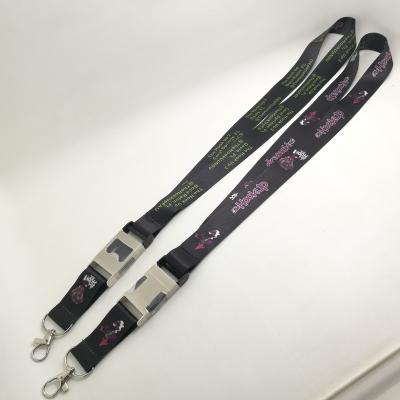 China High Quality Polyester Material Neck Strap Detachable Bottle Opener Lanyard for sale