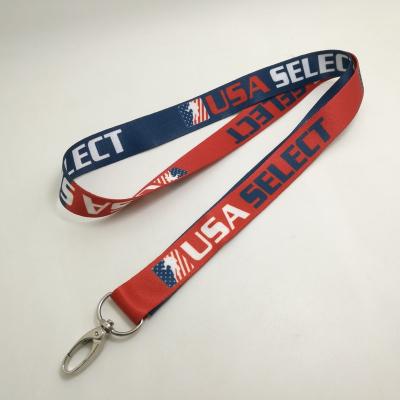 China Polyester USA Basketball Lanyard With Custom Printing MOQ 100pcs for sale