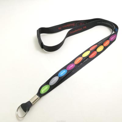 China Advertising polyester security lanyard keyhanger for sale