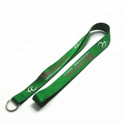 China Custom size nylon quality nylon lanyard with silkscreen printing for sale