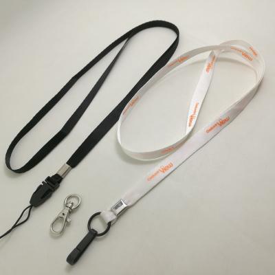 China 1/1.5cm Customized Polyester Lanyard With Cell Loop for sale