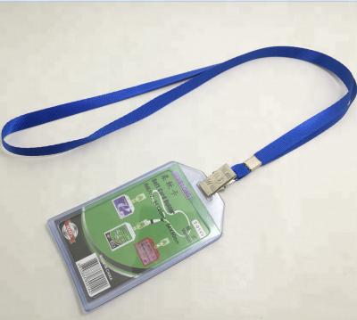 China Business Card / Credit Card ID Card Blank Lanyard With Thick Card Holder In One Set Free Sample for sale