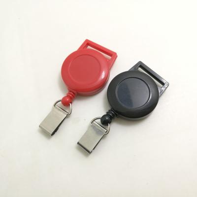 China Empty plastic display yo-yo badge reel with metal clip for 2cm lanyard ID card holder for sale