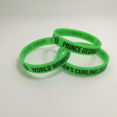 China Custom Make Custom Silicone Rubber Wristband For Adults Promotion Gift for sale