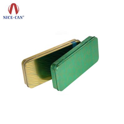 China Pencils Tin Tin Factory Custom Colored Pencils With Metal Tin Hinged Lid for sale