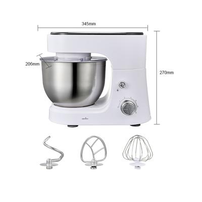 China Cordless Household 4L Electric Flour Dough Mixer Cake Machine Stainless Steel Stand Mixer For Home Appliance for sale