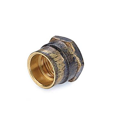 China TUBE BUSH fi Round Hole Brass Female Couple Tube Bushing Brass Female Brass Female for sale