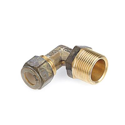 China BRASS COPPER COMPRESSION QUALITY NYLON FERRULE ELBOW end for sale