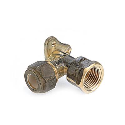 China Factory Supply Attractive Price Brass Female Supported Compression Elbow Brass Ferrule for sale