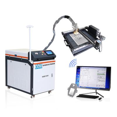 China Handheld 1000W 1500W 2000W Sheet Metal Laser Welding Welding Machine with Mini Auto Cutting Device for sale