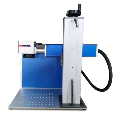 China Laser marking portable 20w 30w 50w fiber laser marking machine engraver metal pp glass gobo logo printer for sale