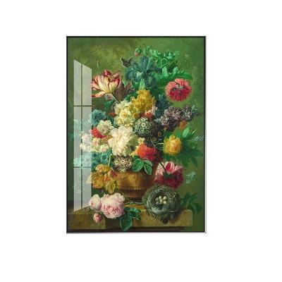 China Luxury Flower Oil Painting Wall Decoration Room Painting Life Photo Frame Classic Still Canvas Painting Abstract Picture for sale