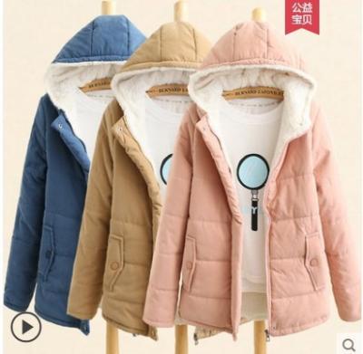 China 2022 viable new thickened hooded cotton padded roll cotton padded jacket for sale