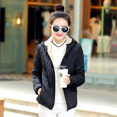 China 2022 viable manufacturer directly supply new women's flower plush thickened lambswool cotton small shorts coat for sale