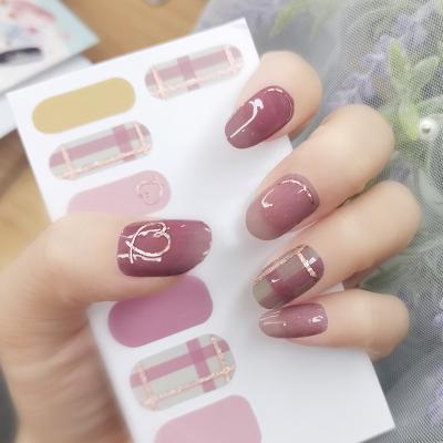 China 2022 New Design Nail Art Sticker Wholesale Beauty Nail Stickers Full Cover 3d Art Decoration Nail Stickers Nail Supplies for sale