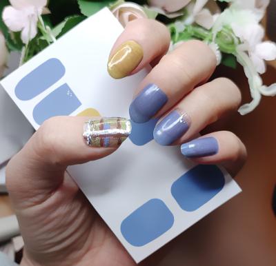 China Nail Art Beauty 2022 new European and American styles Nail Art Stickers Finger Nail Stickers Decals Adhesive Nail for sale