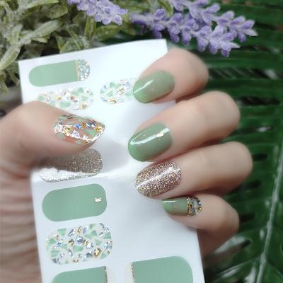 China Nail Art Beauty 2022 Fashionable Multi-design Laser 3d Nail Decals Self Adhesive Diy Stickers Nail Art Decoration Nail Sticker White,Na for sale