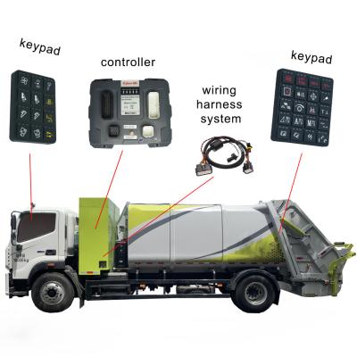 China Customized Solutions For Rear Loading Compressed Garbage Truck Keypad With Controller Of Electronic Control System Set for sale