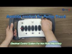 wireless remote control for concrete pump truck customized electrical control system