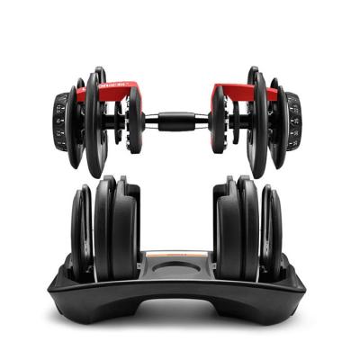 China Home Use Hot Sale Factory Customized Fitness Equipment Dumbbell With Adjustable Bracket Dumbbell Set for sale