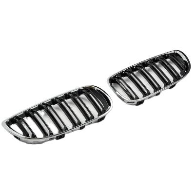 China ABS E92 TWIN BAR GRILL FOR 3 GLOSS ACCORD BLACK GRILL 2006-2009 CUT SERIES WITH CHROME RIM for sale