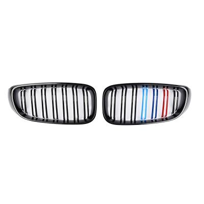 China ABS 3 Series GT Dual Slat Gloss Black W/TRI Color Grille For BMW F34 2012-ON for sale