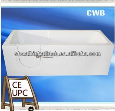 China Short walk in bathtub with combined door and shower short walk in bathtub / safety tub for older people CWB3060 for sale