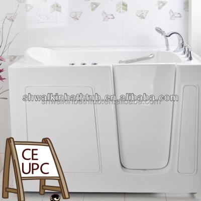 China Handicapped massage walk-in bathtub corner bathtub tub with door bathtub shower door CWB3054 for sale