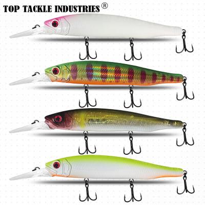 China ABS Wholesale 23g 155mm Floating Minnow Lure Plastic Fishing Lure Bass Tuna Swim Bait Artificial Sea Wobbler for sale