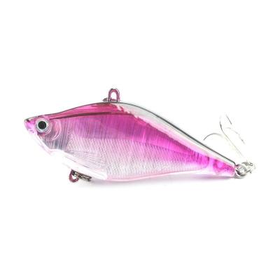 China ABS Plastic Fishing Vibration NEW Lure 80mm 12g Sinking VIB Fishing Lure 3D Eyes Blade Hard Bait Plastic Bait for sale