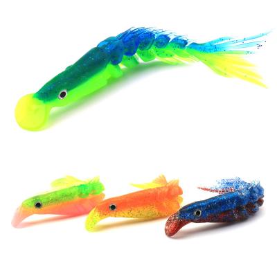 China Wholesales Soft Plastic Lure PVC Lure Fishing Lures 8/10/12/15cm Minnow Fork Tail Primer Soft Realistic Soft Common Swimbait Larvae for sale