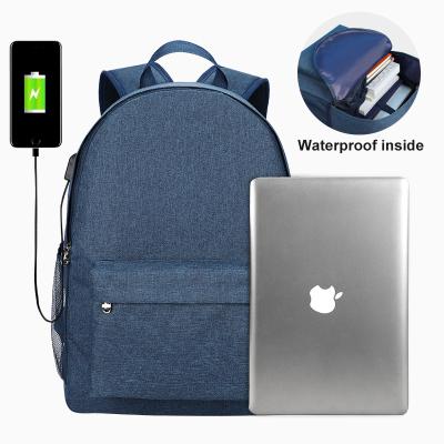 China With USB Design Fashion Backpack Wholesale Polyester School Bag New Women Travel Backpack Waterproof USB Laptop Backpack Men Durable for sale