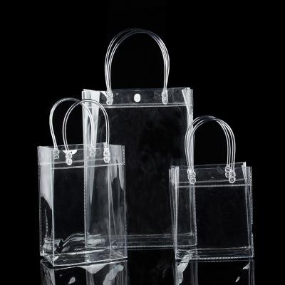 China Wholesale Fashion Logo Custom Logo Cosmetic Bags Women PVC Purse Transparent Jelly Handbags for sale