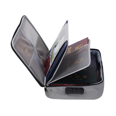 China Multifunctional 3-Layer Viable Travel Accessories Document Storage Bag Without Lock for sale