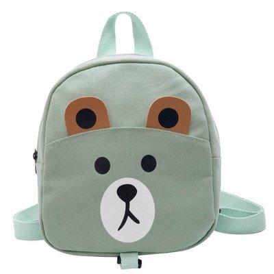 China Storage For School Canvas Cute Cartoon Bear Bag Stylish Kids Backpack For Kindergarten Children Custom Logo for sale