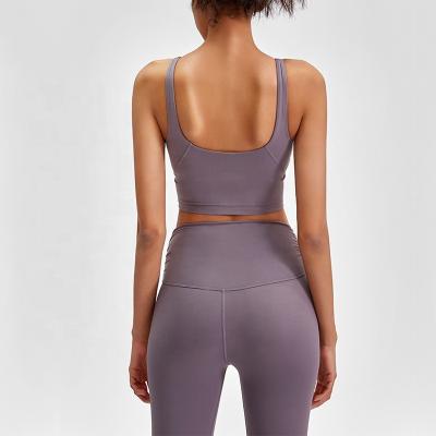 China 2022 New Breathable Custom Design Women Sexy U-Back Yoga Bra Shockproof Sports Top Plus Size Yogawear Sportswear Active Wear For Women for sale