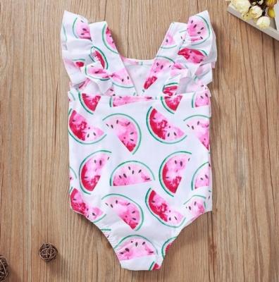 China 2022 Baby Antibacterial Custom One-Piece Swimwear Cute Fruit Printed Design Girls Swimwear Swimsuits For Swimming for sale