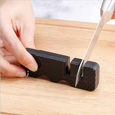 China ArtSample Viable Pocket Mini Small Multifunctional Stainless Steel Kitchen Tool 2 Stage Manual Knife Sharpeners for sale