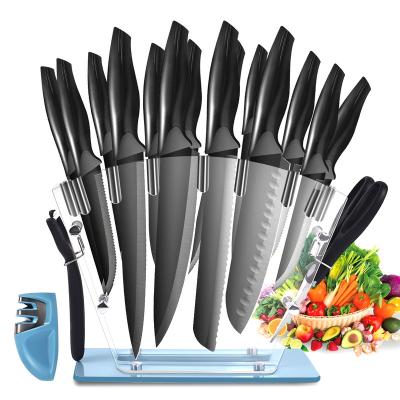 China Viable Custom Artsample Steak Fruit Sharpener Scissors Peeler Peeling Care Service Chef Kitchen Knives Knife Set With Accessories for sale