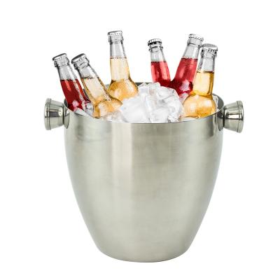 China ArtSample Viable High Quality Custom Bar Nightclub Stainless Steel Wine Beer Champagne Ice Buckets for sale