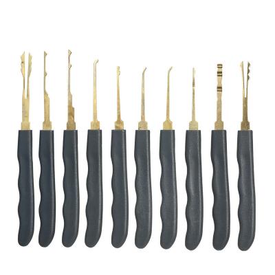 China The key on both side are different. Good Quality Lock Pick Set Training Tools Set Single Hook Lockpicking Unlocking Locksmith Tool for sale