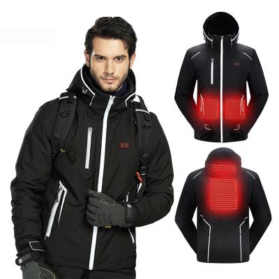 China Breathable Sportswear Ski Jacket Mens Clothing Ski and Snow Hooded Heating Wear for sale