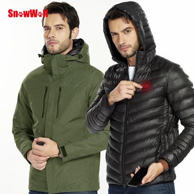 China Newest Design 2019 Fashion Hoodie Winter Anti-shrink Outdoor Warm Anorak Thermal Usb Heated Jackets For Men for sale